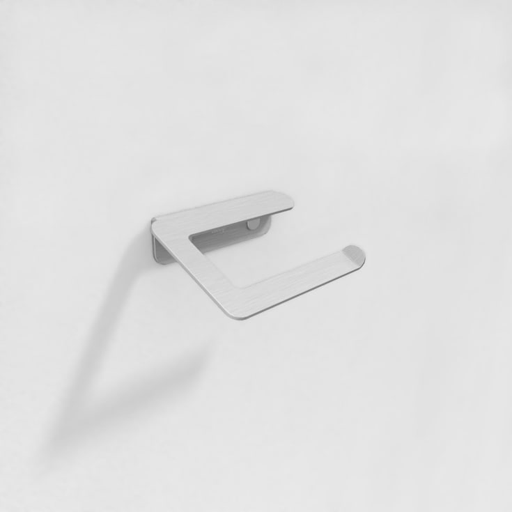 Aloop X toiletrulleholder, mat aluminium
