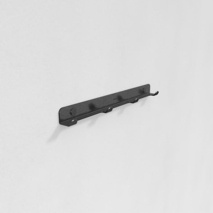 Aloop X 4 knaggrekke, 37,5 cm, kullsvart