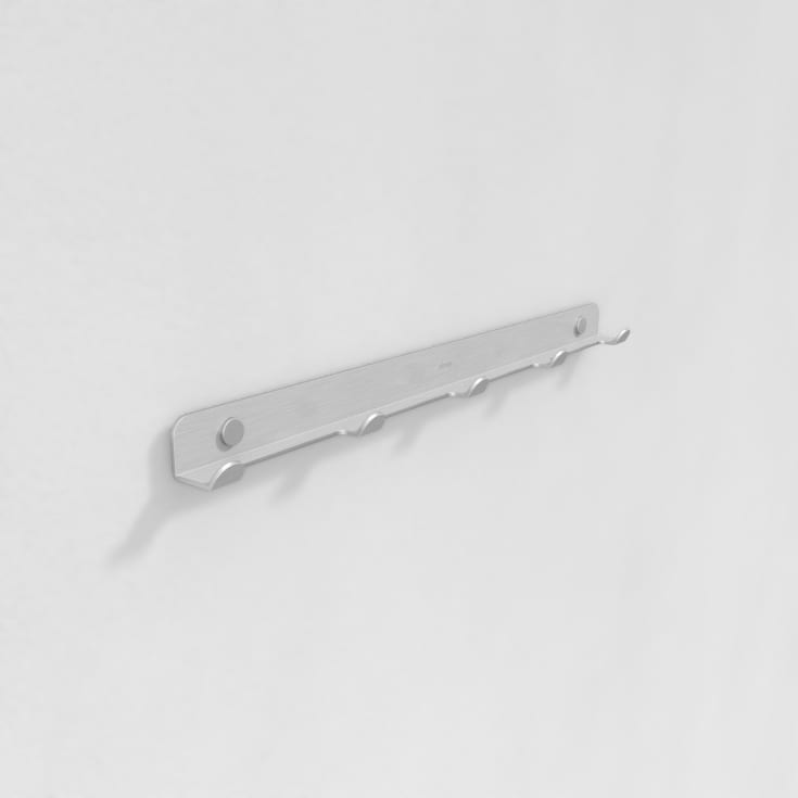Aloop X 5 knagerække, 47,5 cm, mat aluminium