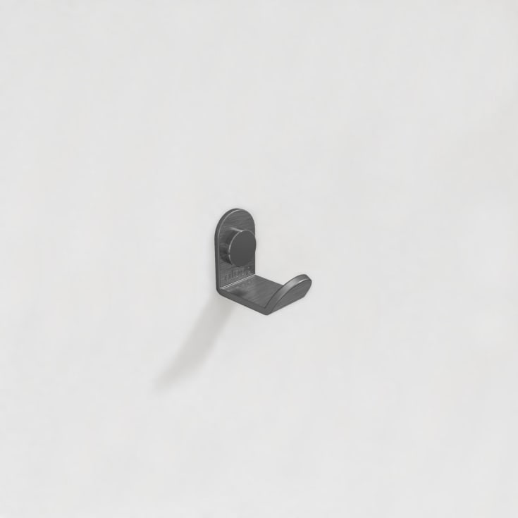Aloop X 1 håndklædekrog, børstet sort