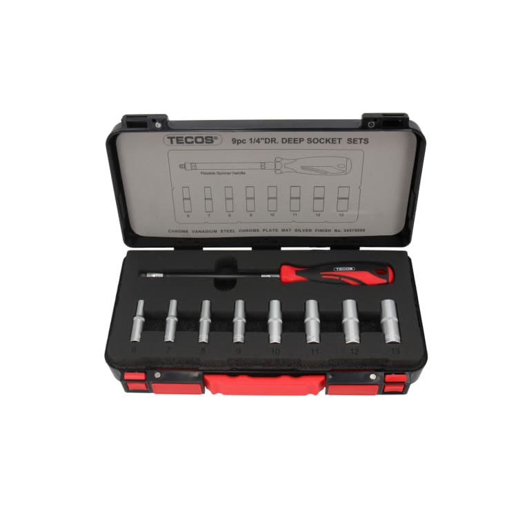 Tecos VVS flex toppsett T-B009, 6-13 mm