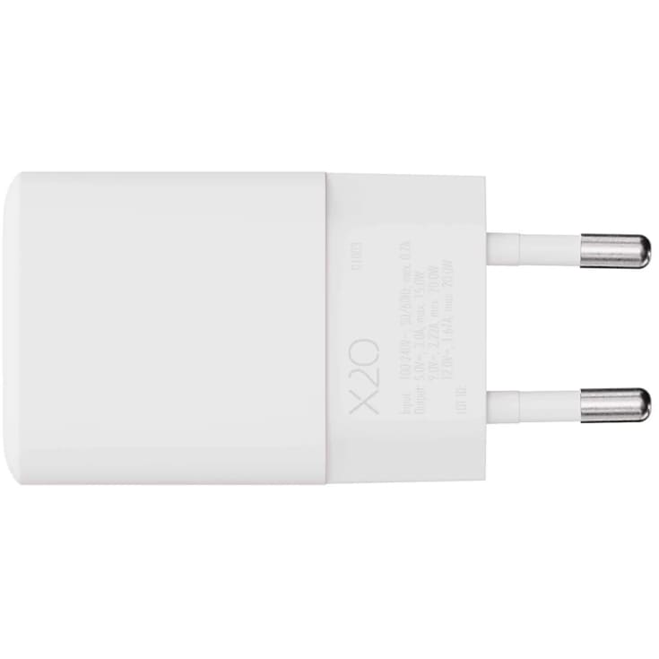 X2O 20W hemladdarset USB-C med 1,2 m kabel GaN vit