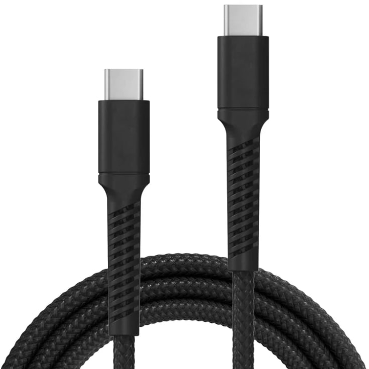 X2O Longlife 100W USB-C/C-kabel 3 m svart