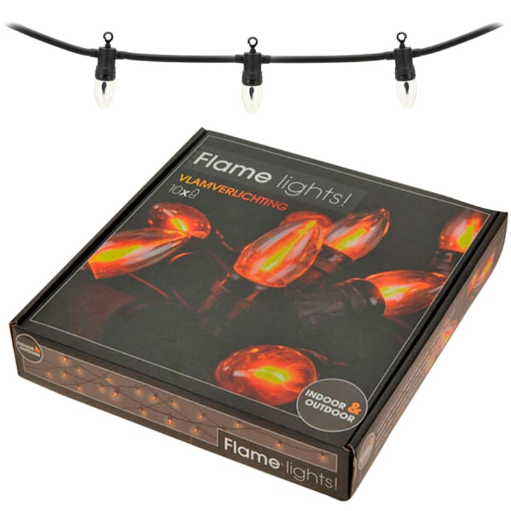 Lyskæde, flammepærer, 3,6 meter