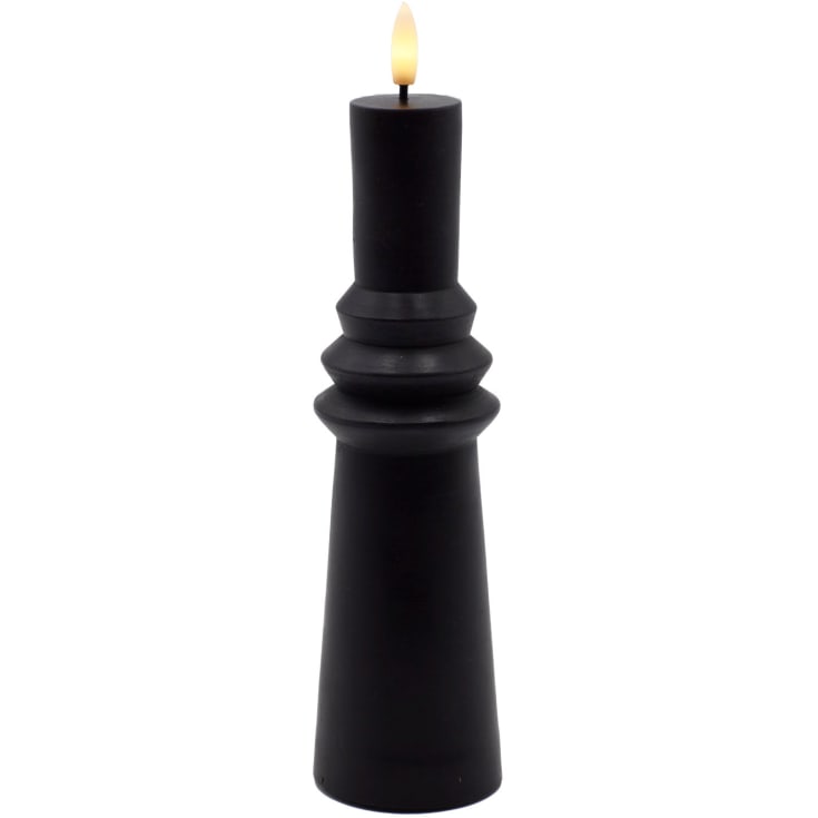 Sirius Sille Nordic Sculpture Ringet LED stearinlys, sort