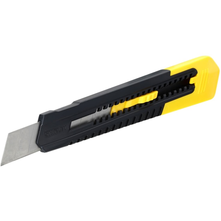 STANLEY bræk af-kniv, med skydeknap, 18 mm