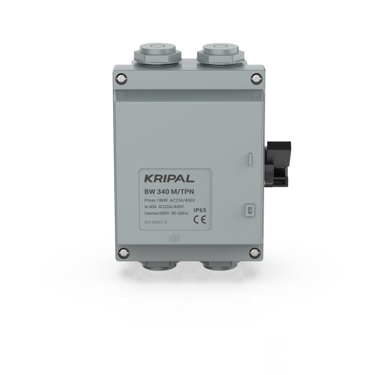 Kripal Sikkerhedsafbryder 25A AC23, 3P+N sidebetjent