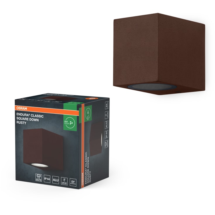 Osram ENDURA Classic Down Square GU10 92mm rust