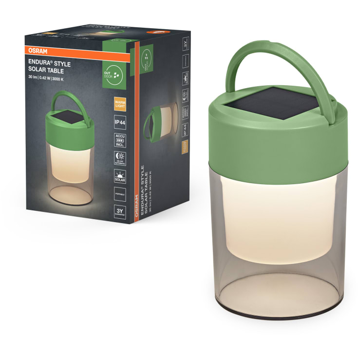 Osram ENDURA Style Solar Table 30lm 0,42W/830 IP44 grøn