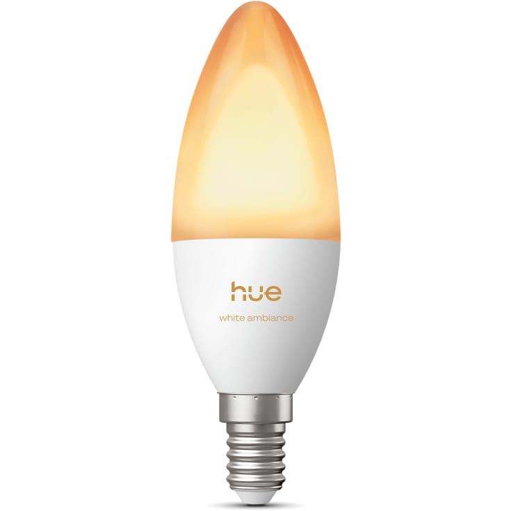 Philips Hue White Ambiance E14 kertepære, 2200K-6500K, 4W,