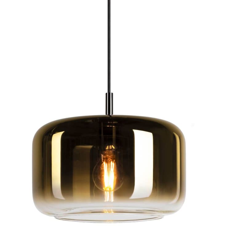 SLV Pantilo pendellampa, guld/krom, Ø28 cm