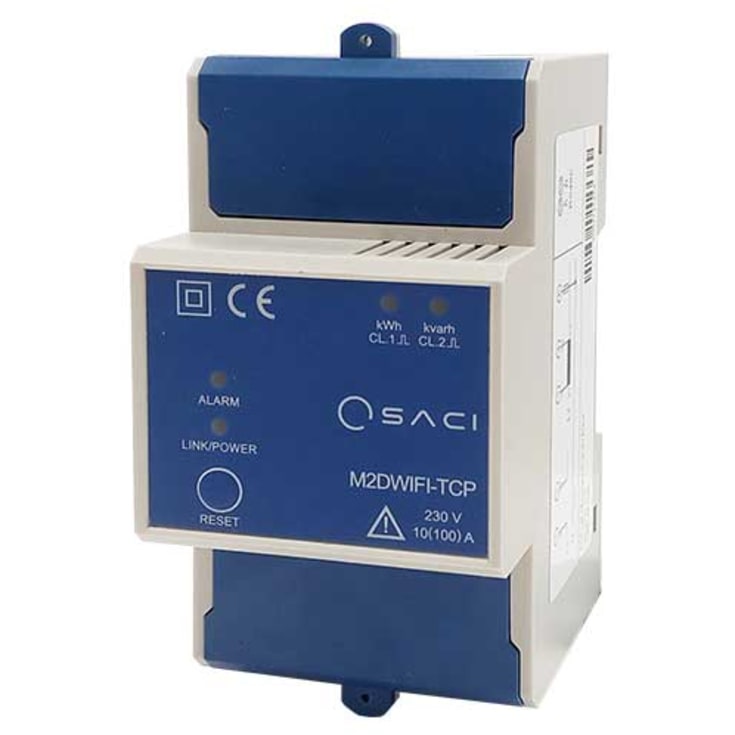kWh-mätare 1-fas WIFI 5(60)A 3-modul, cob. direkt/tr. mätning