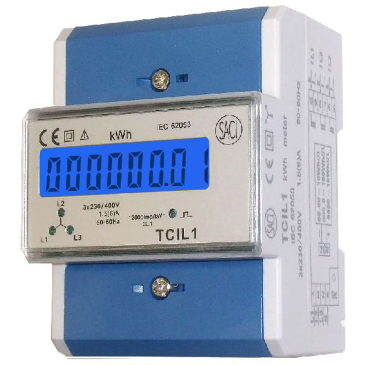 kWH-mätning 3-fas transformatormätning 4 modul