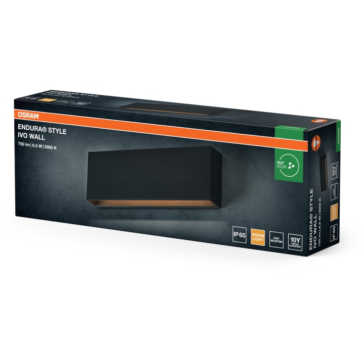 Osram Endura Style Ivo utomhusvägglampa, grå