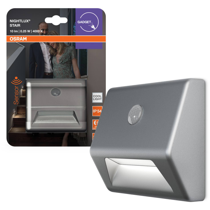 Osram Nightlux Stair nattlampa, silver