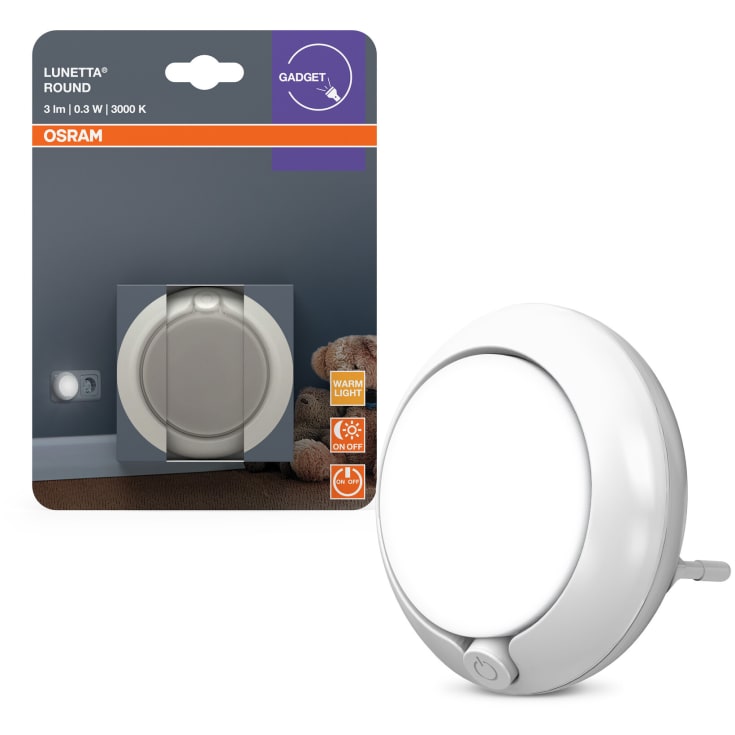 Osram Lunetta Round nattlampa med sensor