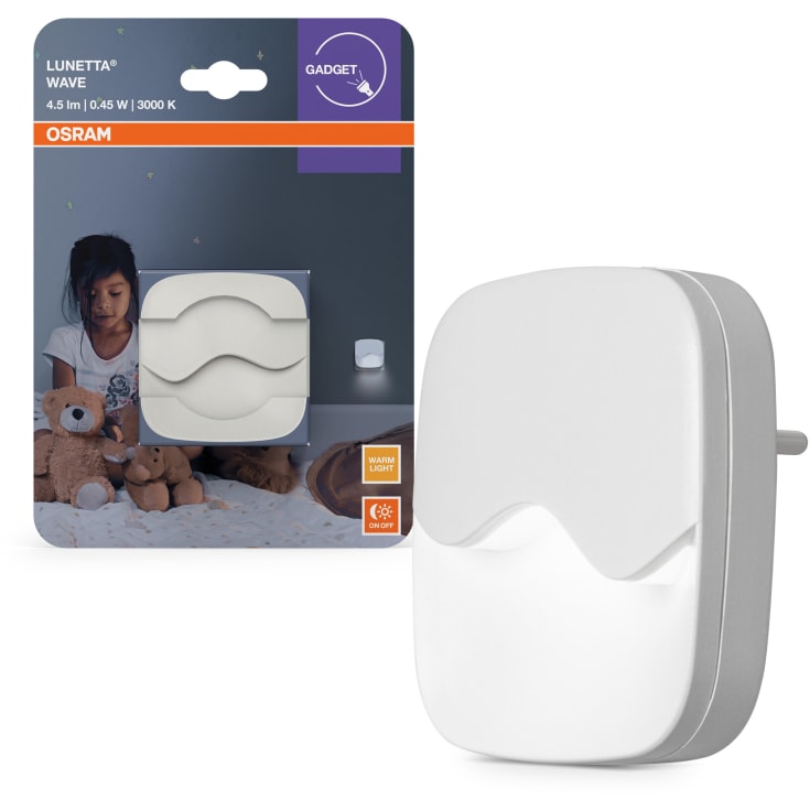 Osram Lunetta Wave nattlampa med sensor