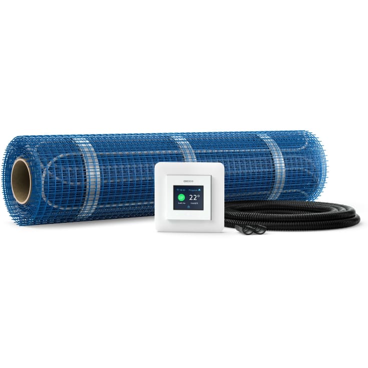 Ebeco ThermoFlex varmemåtte & termostat, wifi, 200W, 1,7 m²
