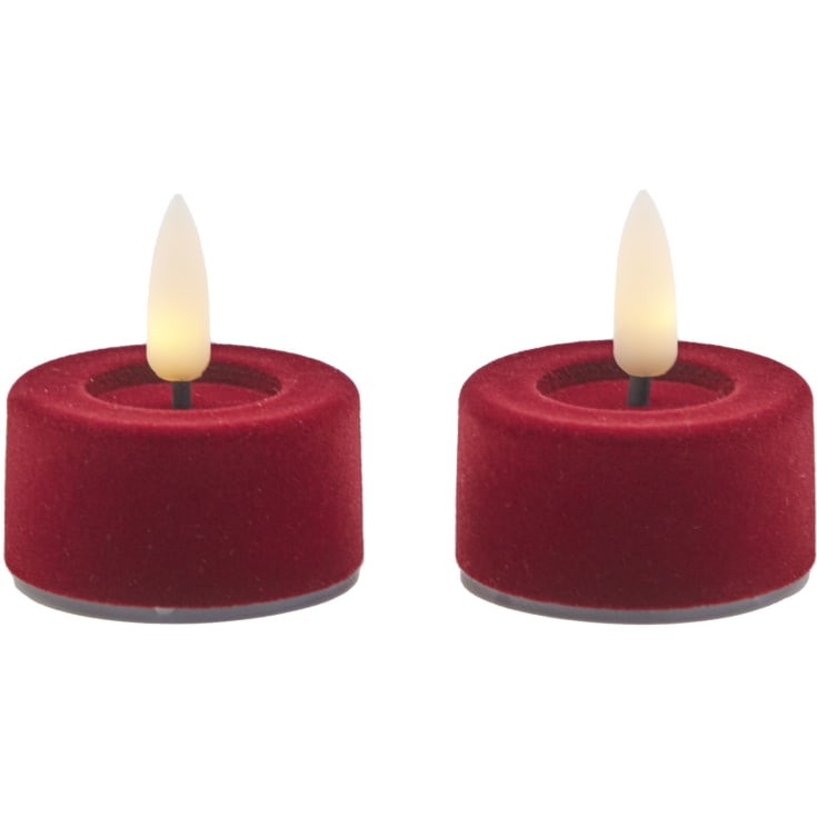 Sirius Sille velour LED värmeljus, 2-pack