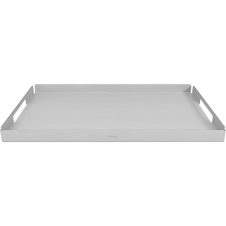 Aloop X large bakke, 33x50,5 cm, mat aluminium