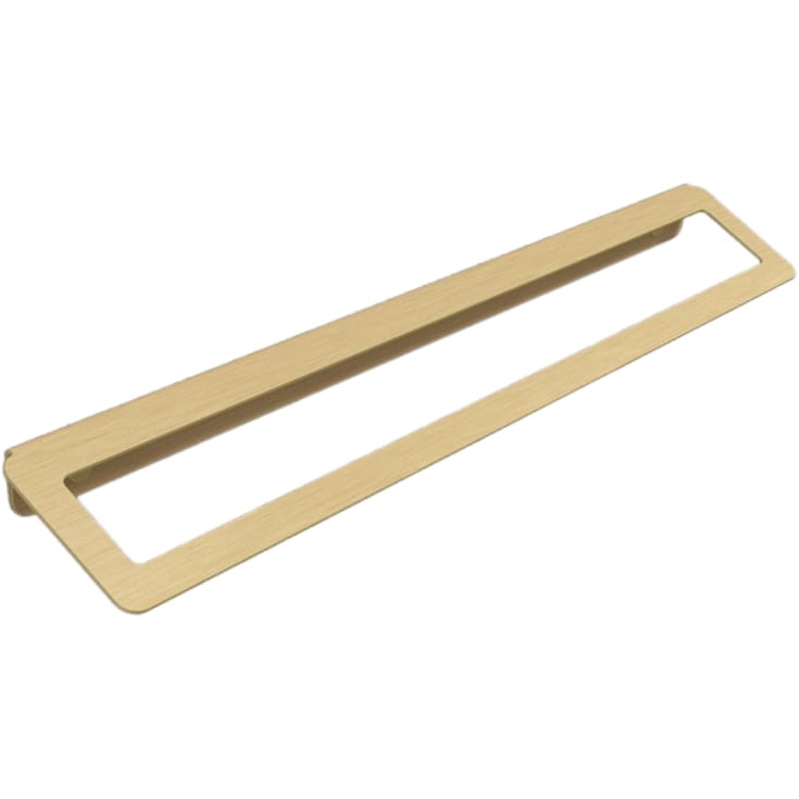 Aloop X håndklædestang, 39,5 cm, børstet guld