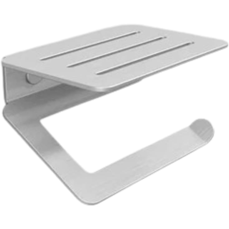 Aloop Y toiletrulleholder, mat aluminium