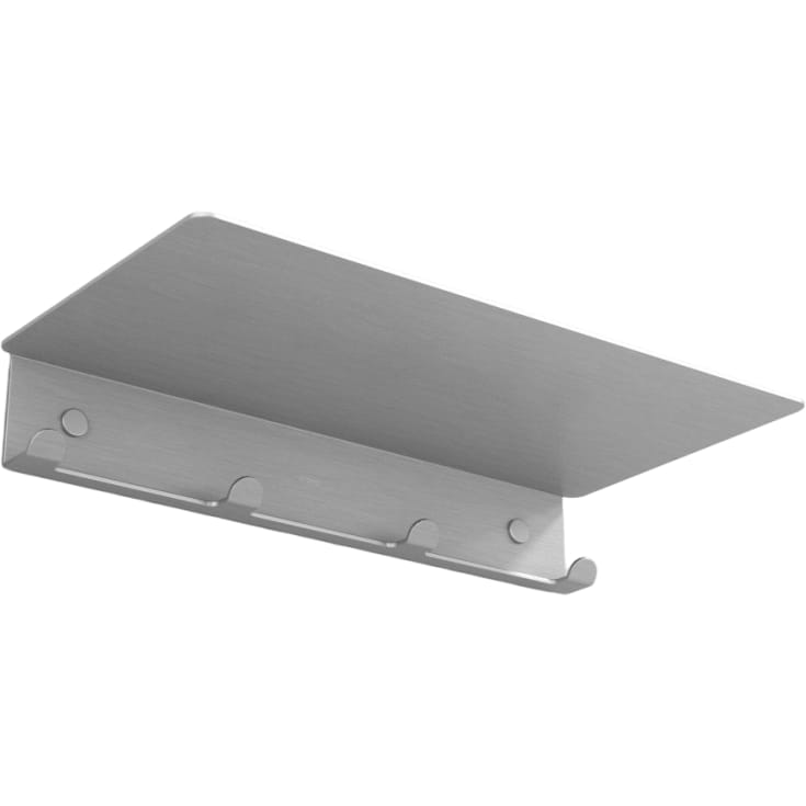 Aloop Y 6 knagerække, 59,5 cm, mat aluminium