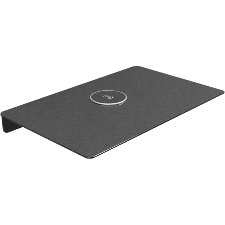 Aloop X hylde med trådløs opladning, 39,5x25 cm, børstet sort