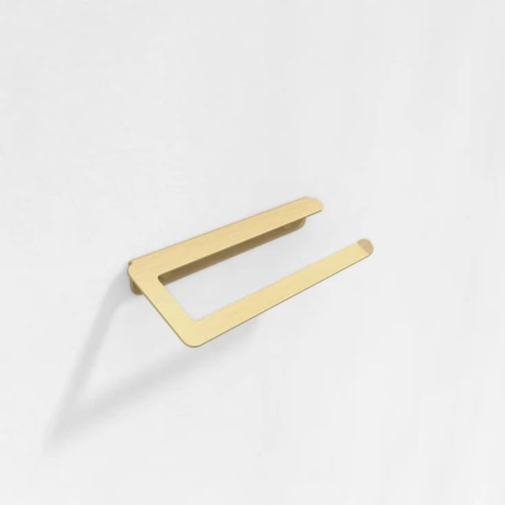 Aloop X køkkenrulleholder, højre, børstet guld