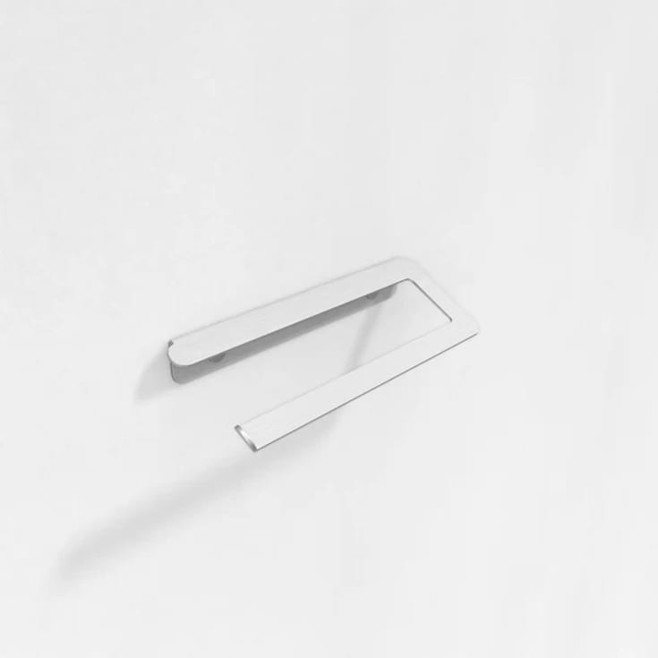 Aloop X køkkenrulleholder, venstre, mat aluminium