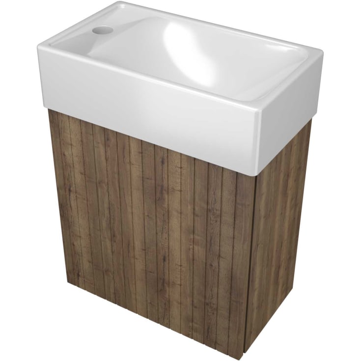 Sanibell Proline tvättställsunderskåp, 40x23 cm, terra ek