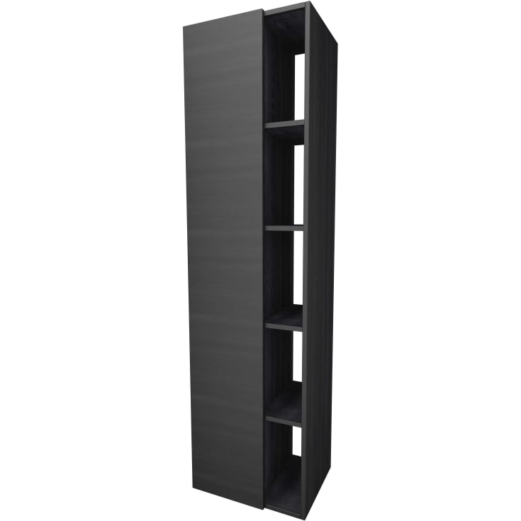 Sanibell Proline højskab, 35x169 cm, sort eg