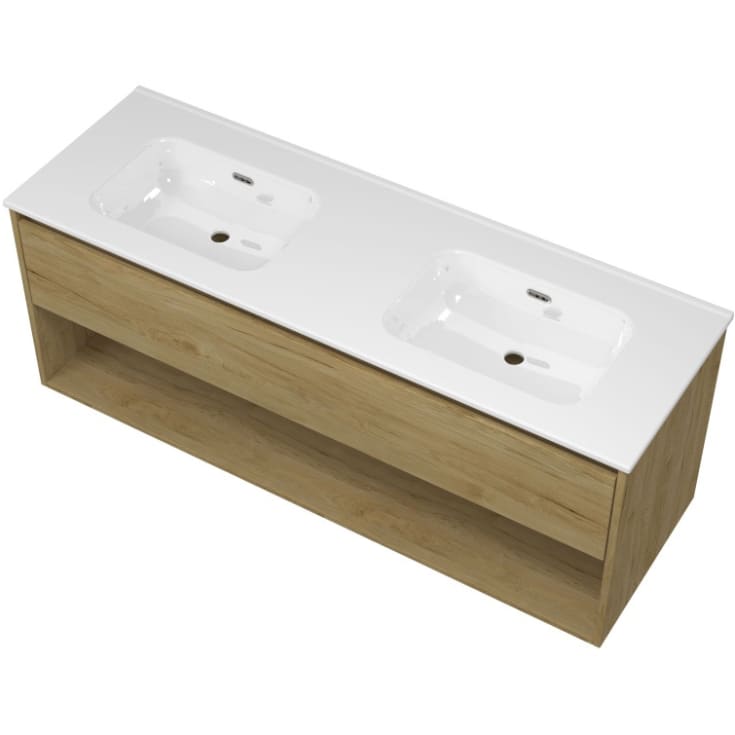 Sanibell Proline møbelpakke, 141x46,8 cm, ideal eik