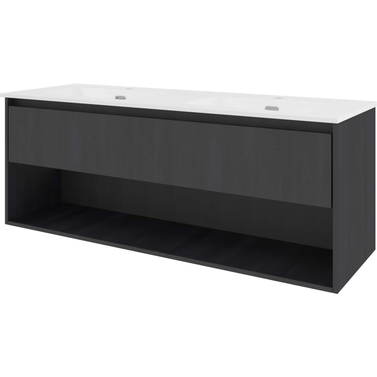 Sanibell Proline möbelpaket, 141x46,8 cm, svart ek