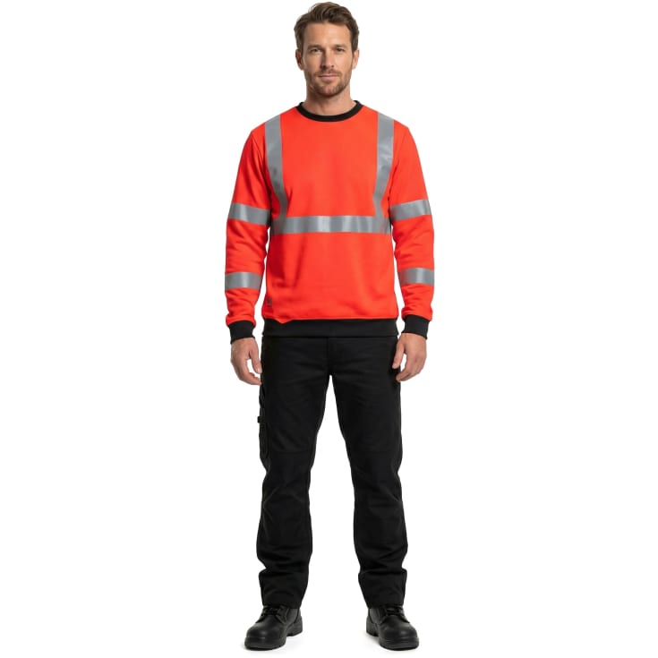 Helly Hansen Addvis sweatshirt, Hi-Vis Rød, 2XL
