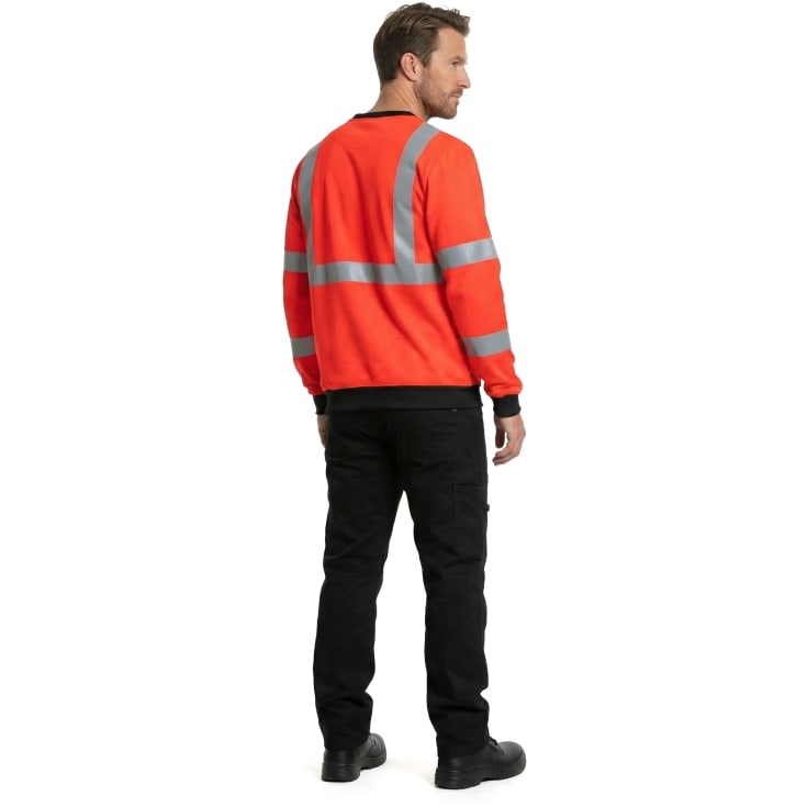 Helly Hansen Addvis sweatshirt, Hi-Vis Rød, 2XL