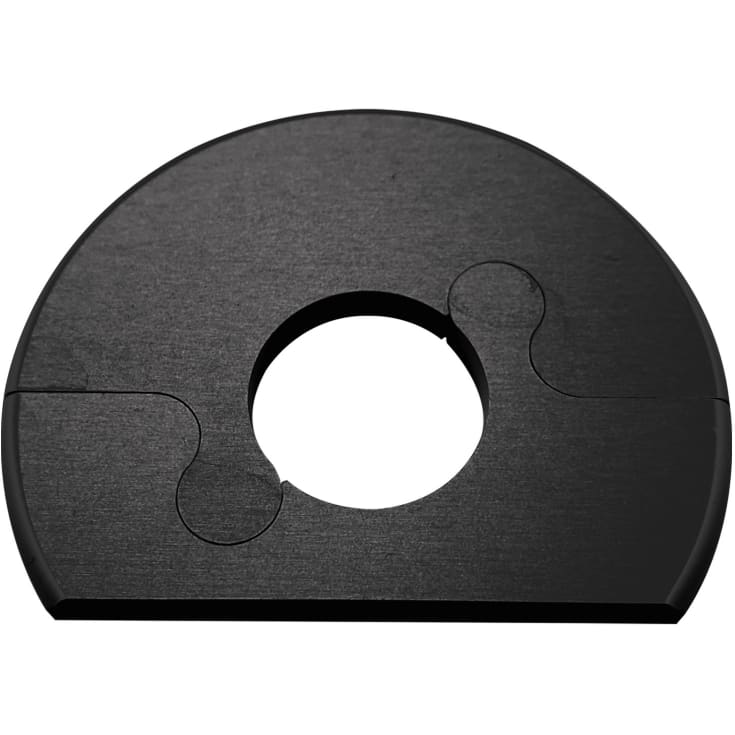 Alu Fit roset, 15 mm, børstet sort
