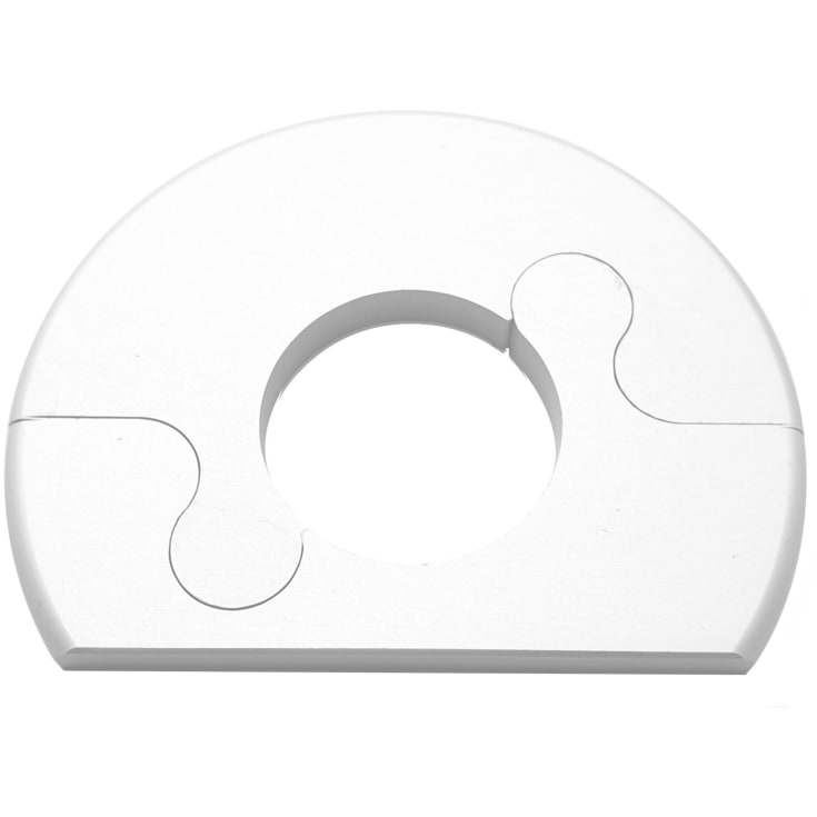 Alu Fit rosett, 18 mm, børstet hvit