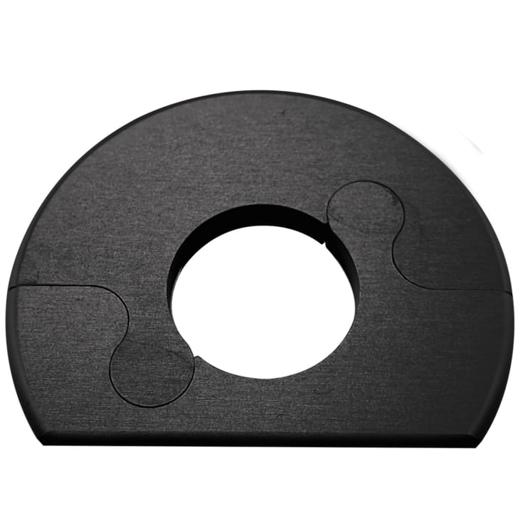 Alu Fit roset, 18 mm, børstet sort