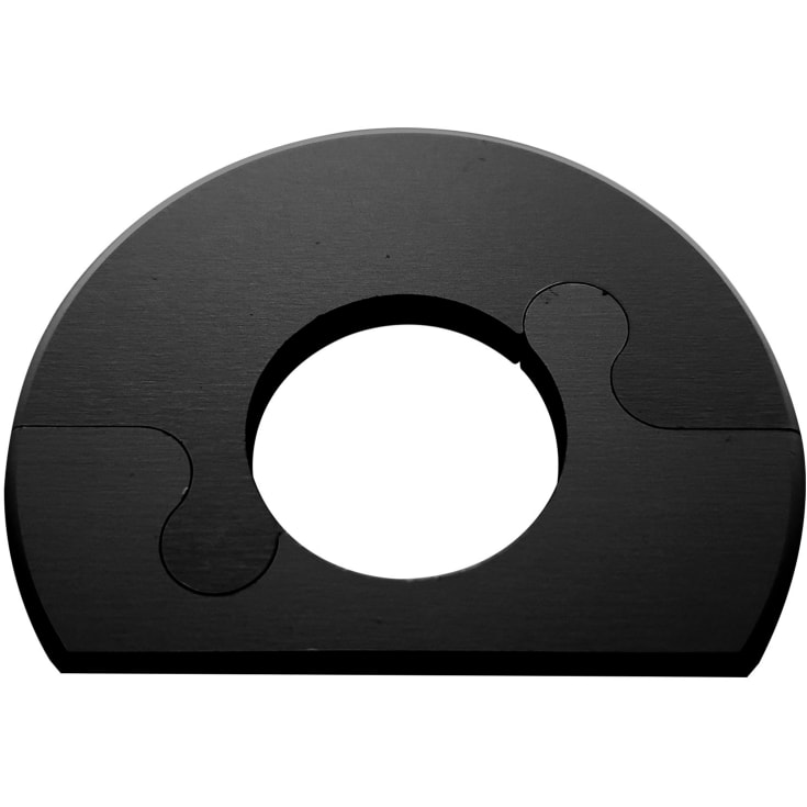 Alu Fit roset, 22 mm, børstet sort