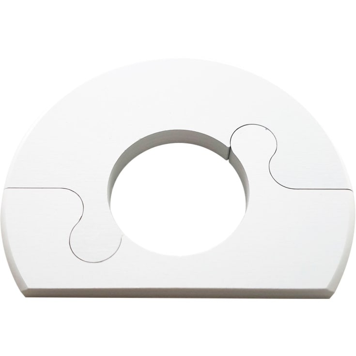Alu Fit roset, 22 mm, børstet hvid