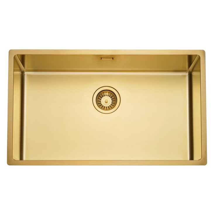 Contura Sharp 700 køkkenvask, 74x44 cm, guld