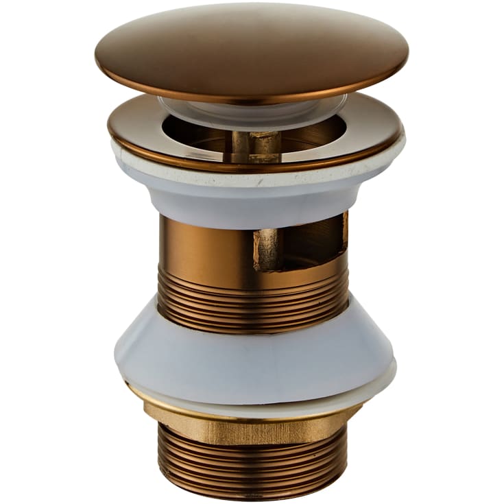 Zen Sanitary bottenventil, push-open, koppar