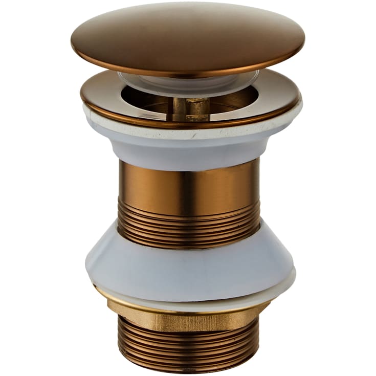 Zen Sanitary bottenventil, push-open, koppar