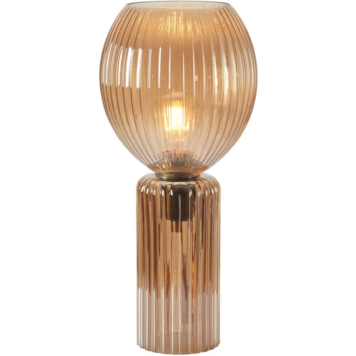 Markslöjd Toulipa bordlampe 1l amber