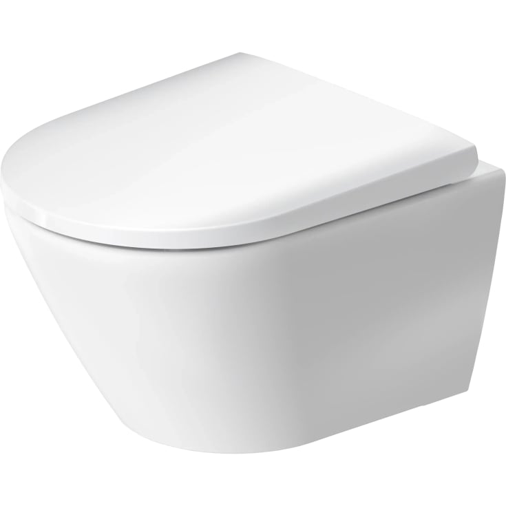 Duravit D-Neo væghængt toilet, uden skyllekant, hvid