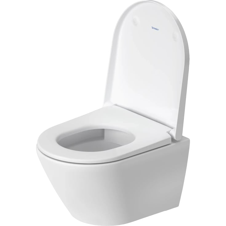 Duravit D-Neo væghængt toilet, uden skyllekant, hvid