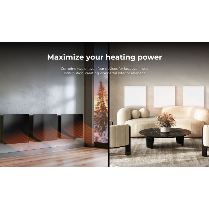 Born Nordic Aeno premium elradiator 500W, hvid