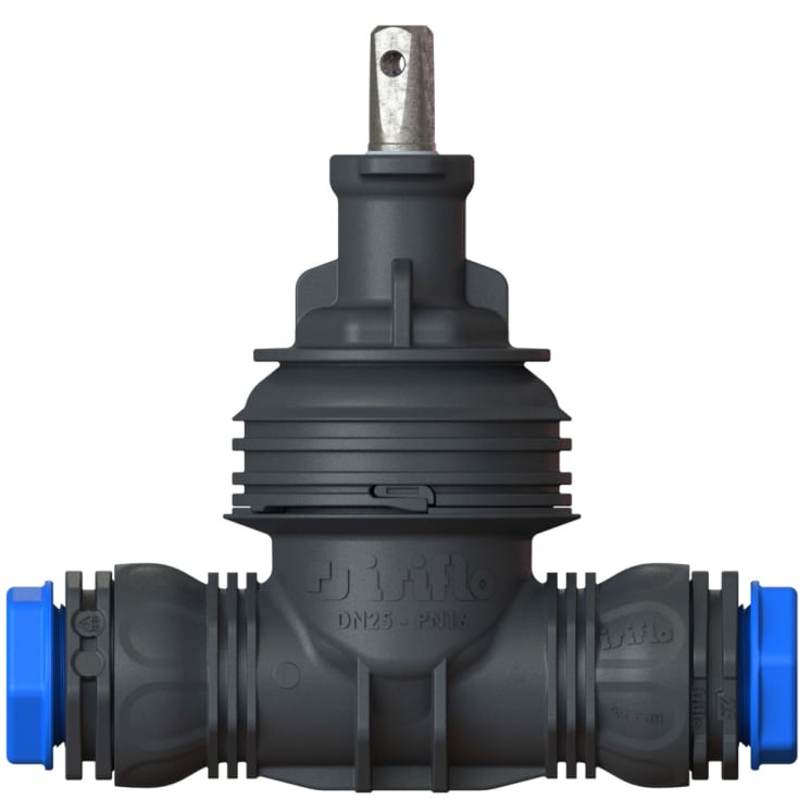 Isiflo Eco Line T200 bakkekran, kompositt, 63 mm, sort