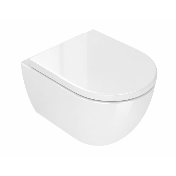 Cosani Coba kompakt væghængt toilet, uden skyllekant, hvid